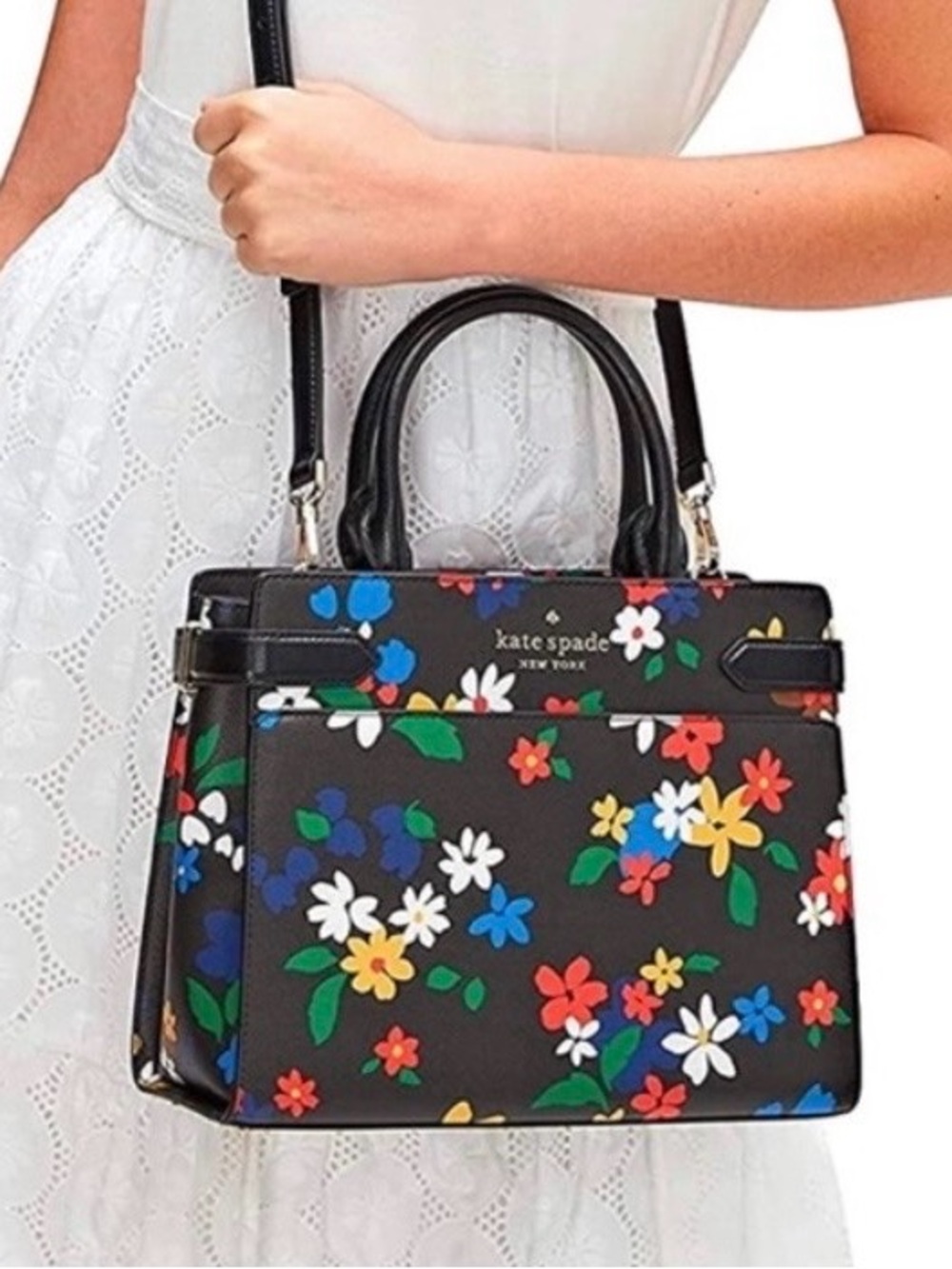Kate Spade 
Staci sailing floral Medium size Satchel